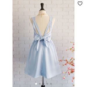 Light blue bridesmaids or formal dress